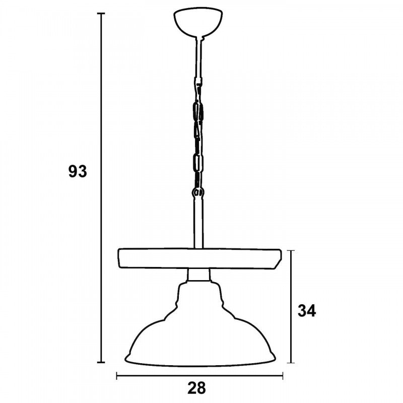 Φωτιστικό Μονόφωτο Ξύλο/Γυαλί/Μέταλλο Μαύρο Ε27 Φ28