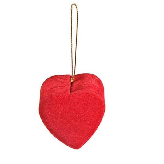 JK Home Κουτιά 'Καρδιά' Υφασμάτινα Κόκκινα 42103