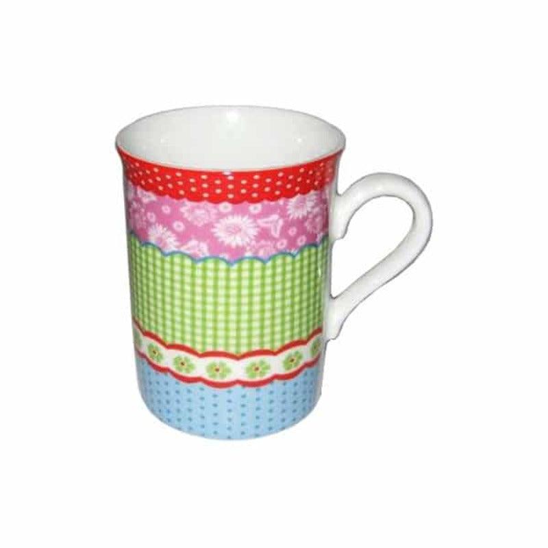 Κούπες Πορσελάνινες Πολύχρωμες 8x8x10 (2 Τεμ.)