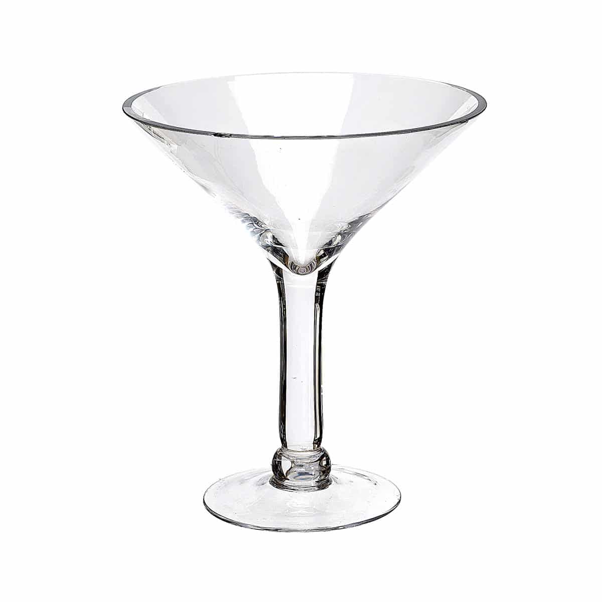 Βάζο 'Ποτήρι Μαρτίνι' Γυάλινο Διάφανο 22x22x26