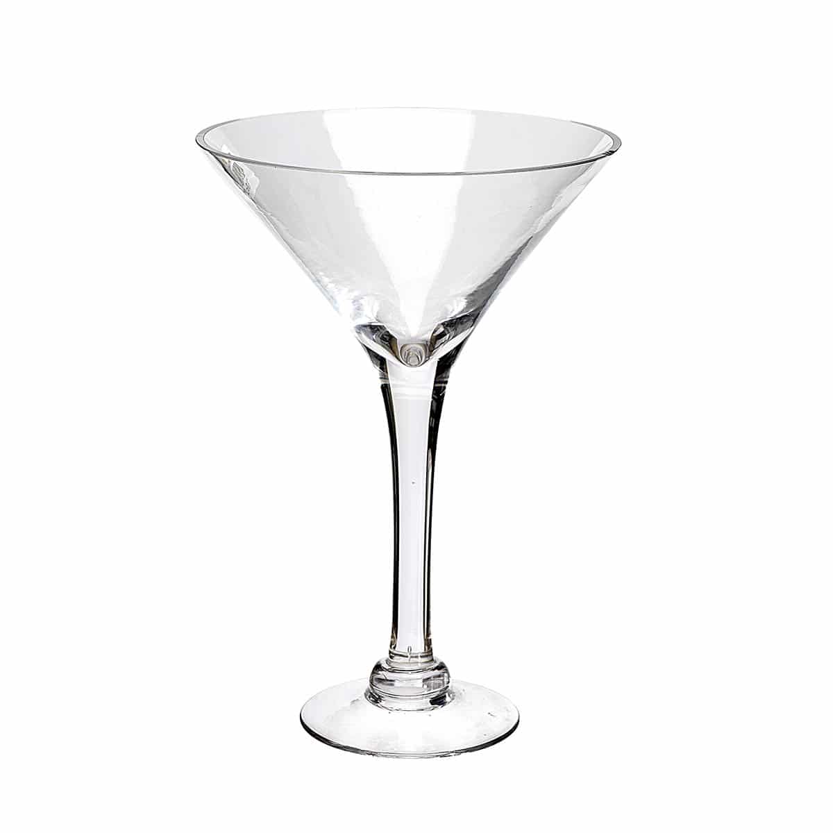 Βάζο 'Ποτήρι Μαρτίνι' Γυάλινο Διάφανο 23x23x35