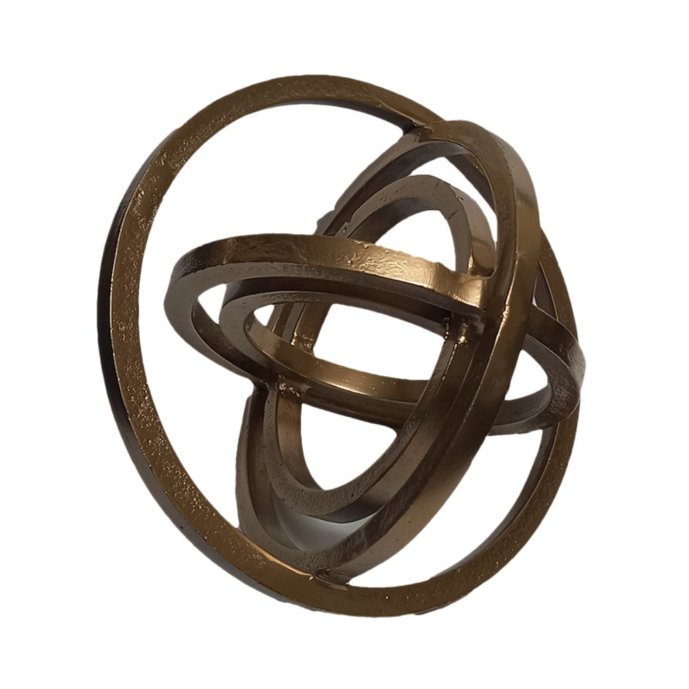 Διακοσμητική Σφαίρα Μεταλλική Χρυσή 16x16x16