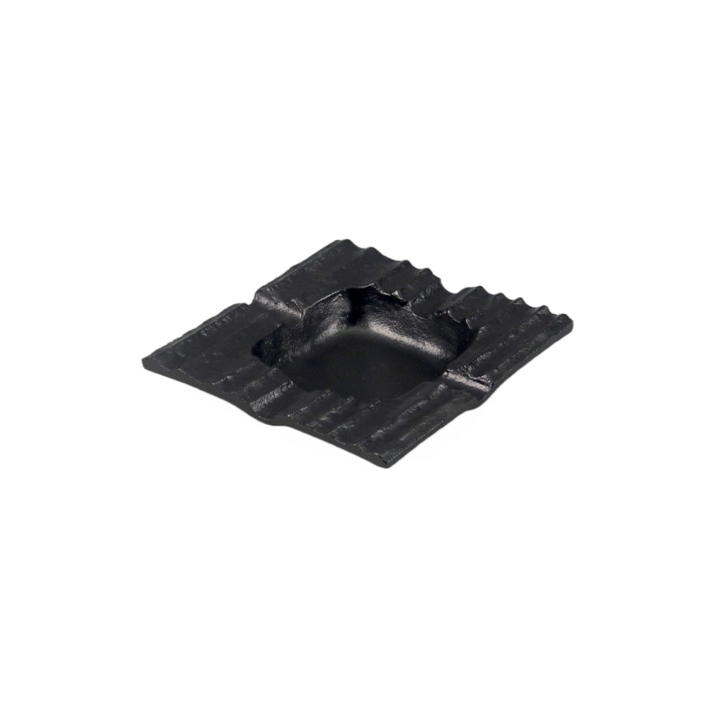 Σταχτοδοχείο Μεταλλικό Μαύρο 13x13x3