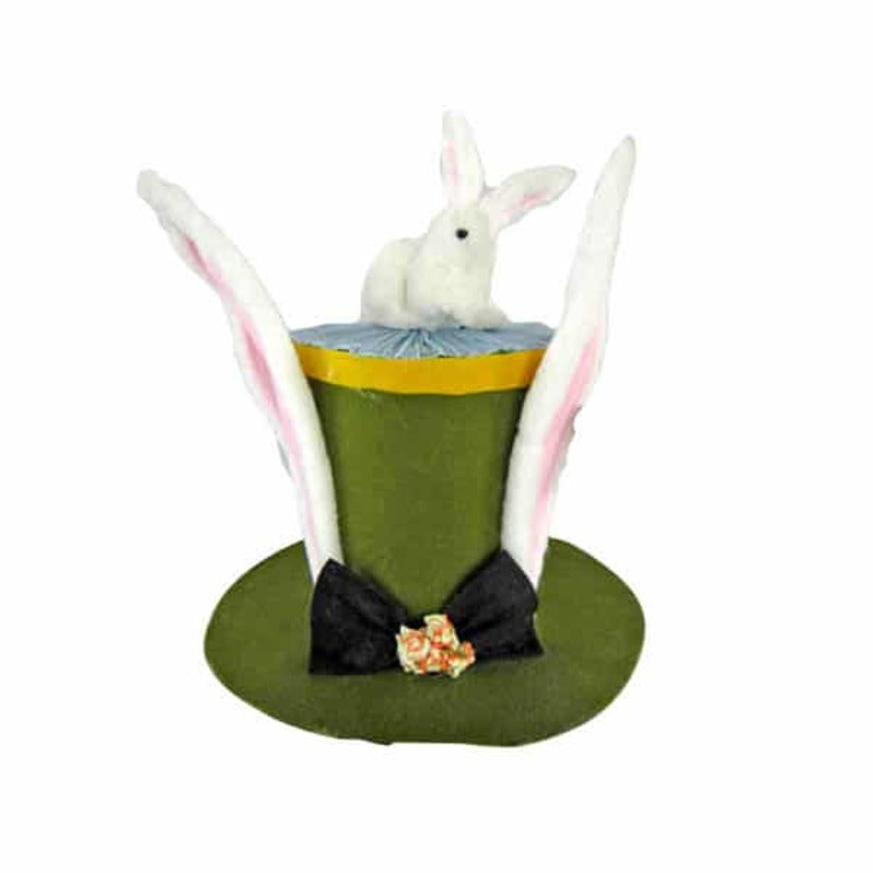 Διακοσμητικό Καπέλο με Λαγουδάκι Υφασμάτινο Πολύχρωμο 40x40x41