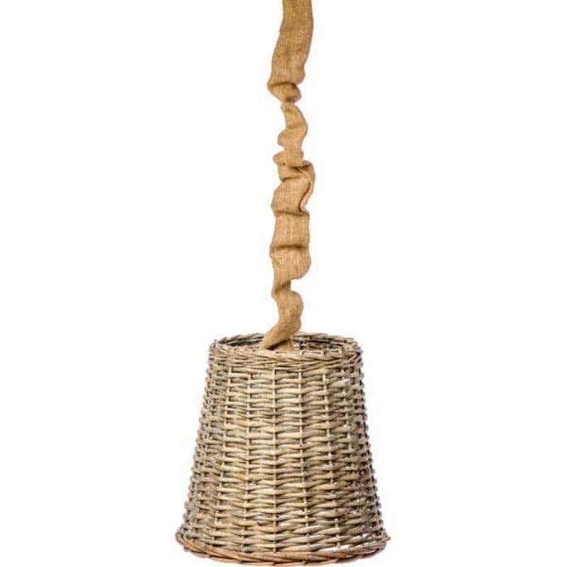 Φωτιστικό Οροφής Ψάθινο Φυσικό 35x35x35