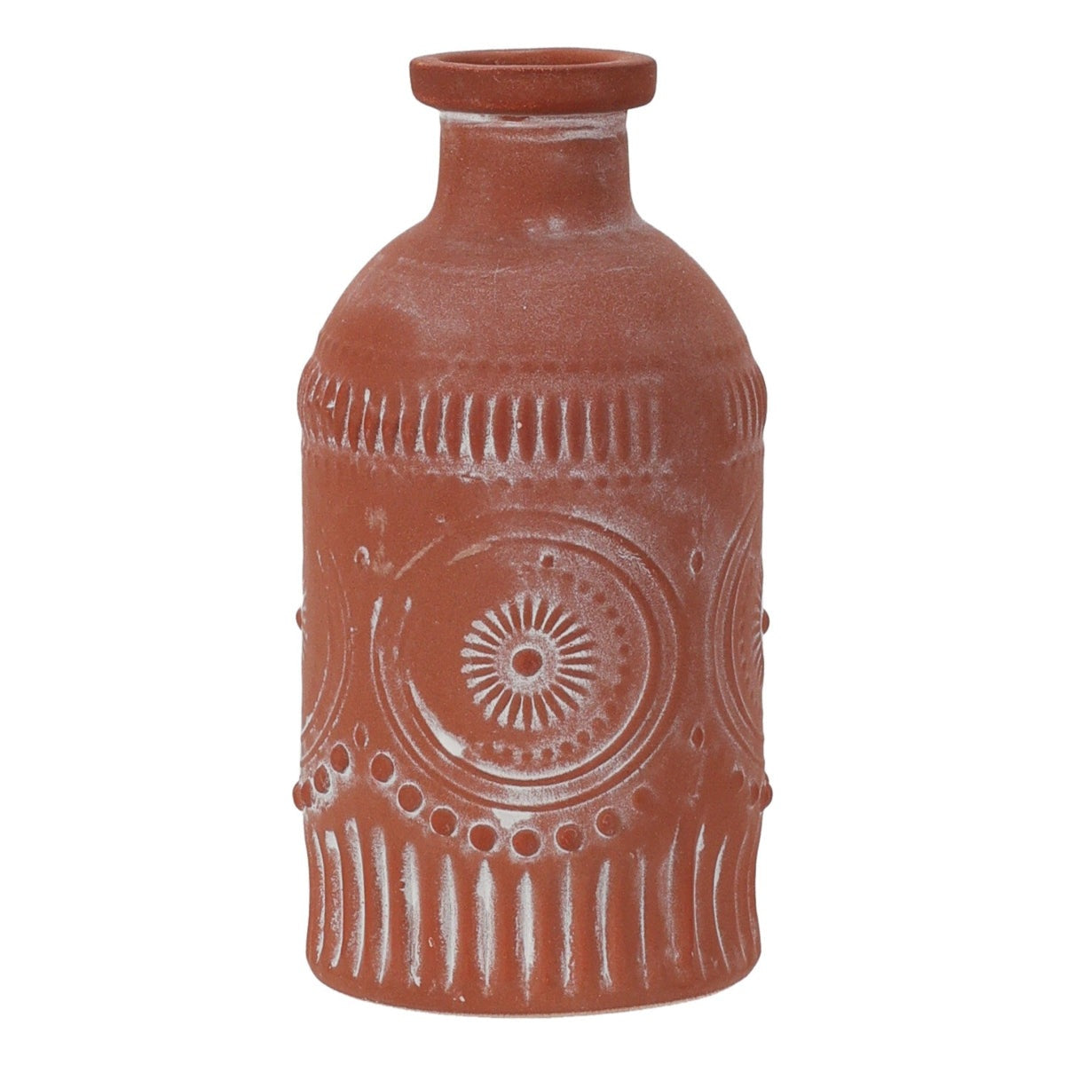 Βάζο Κεραμικό Αντικέ Κεραμιδί 6x6x12