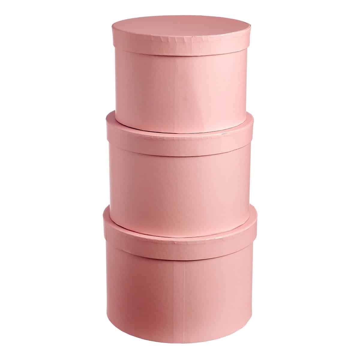 Κουτιά Χάρτινα Ροζ (3 Τεμ.)