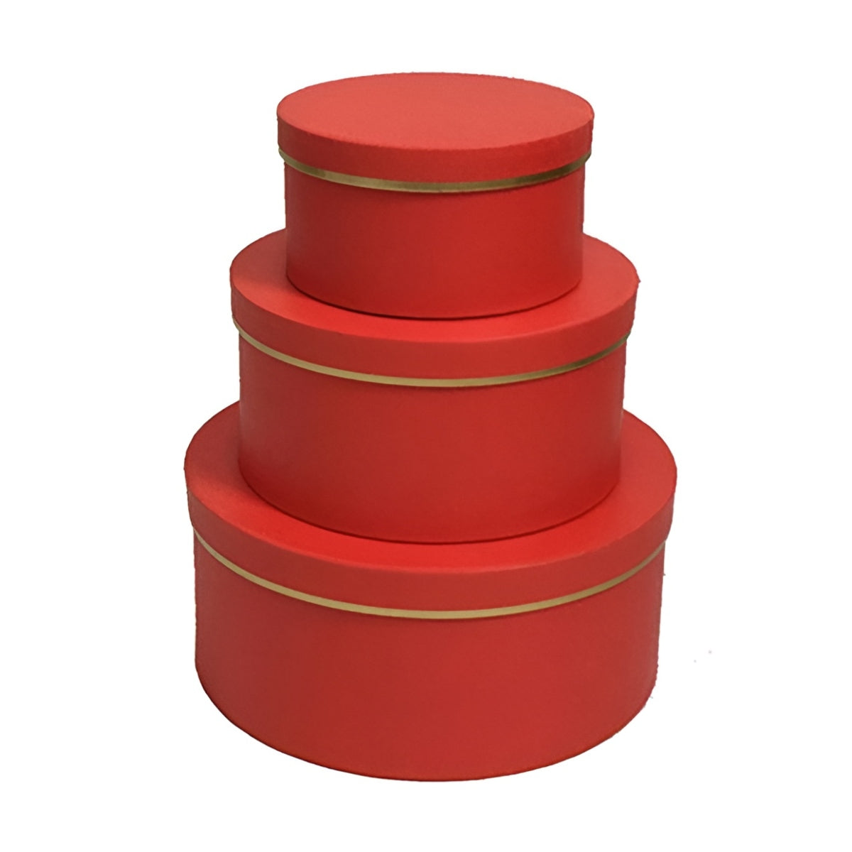 Κουτιά Χάρτινα Κόκκινα/Χρυσά (3 Τεμ.)