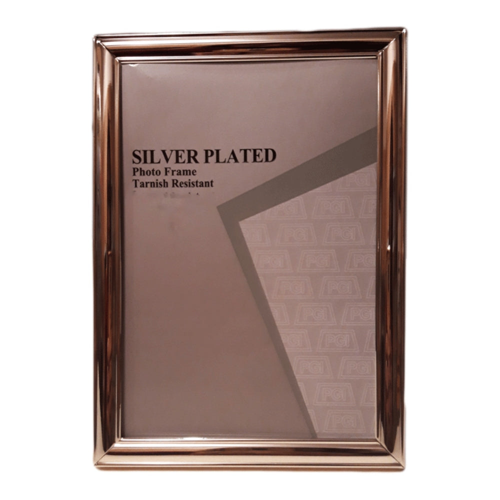 Κορνίζα Επάργυρη Μεταλλική Ασημί 10x15