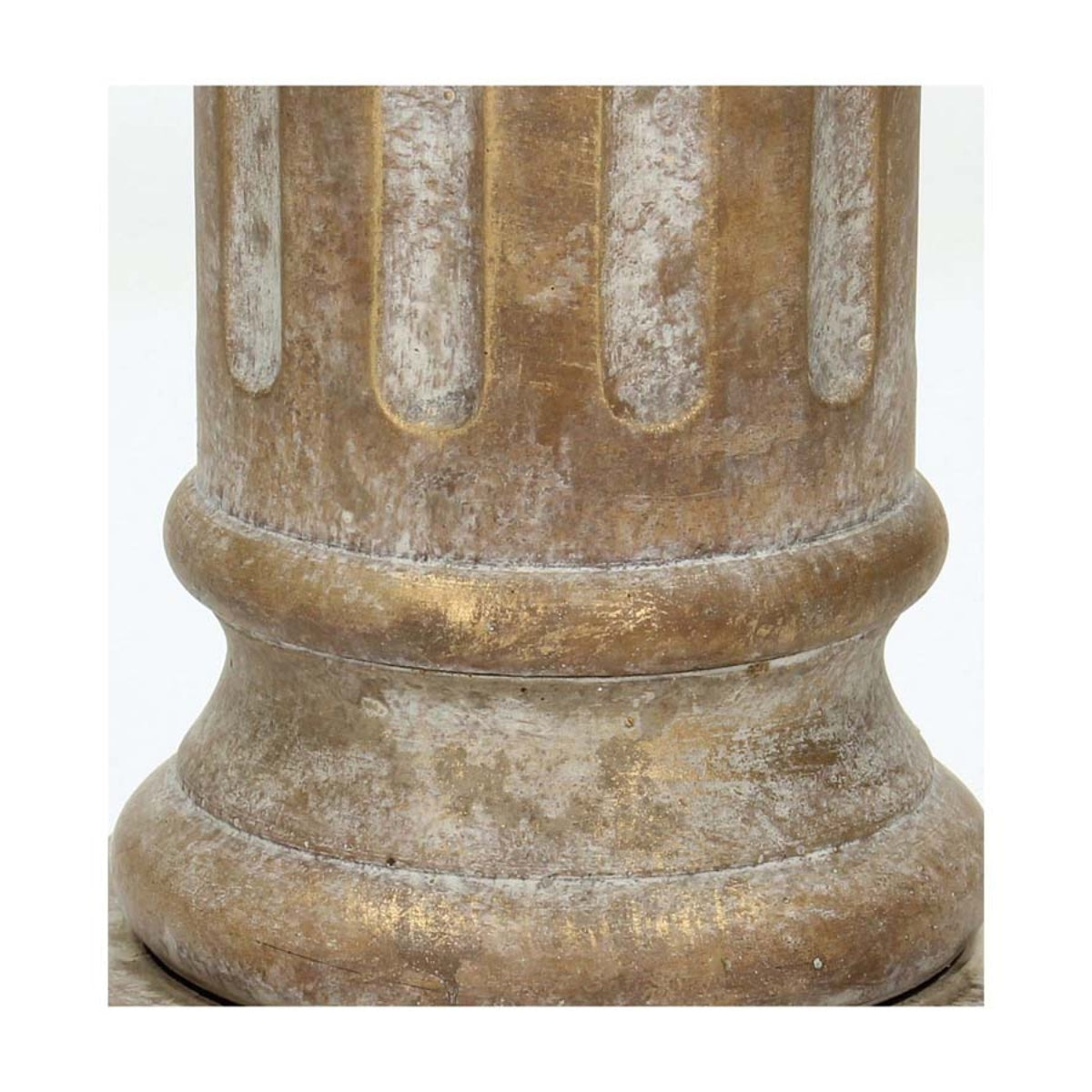 Κασπώ 'Κίονας' Κεραμικό Αντικέ Χρυσό 15x15x17