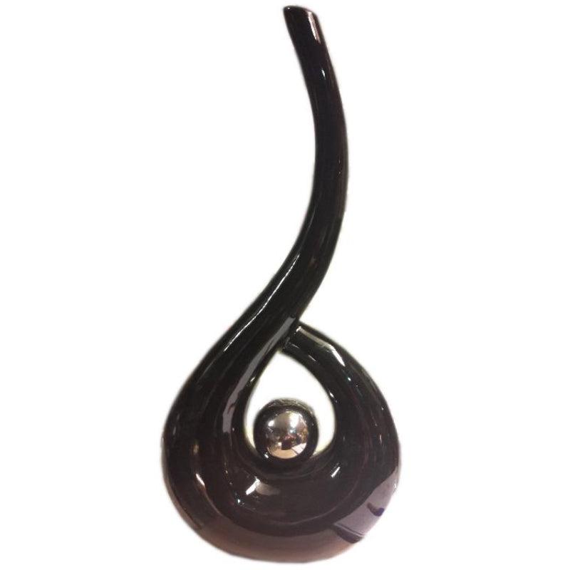 Επιτραπέζιο Διακοσμητικό Γυάλινο Μωβ 22x10x50