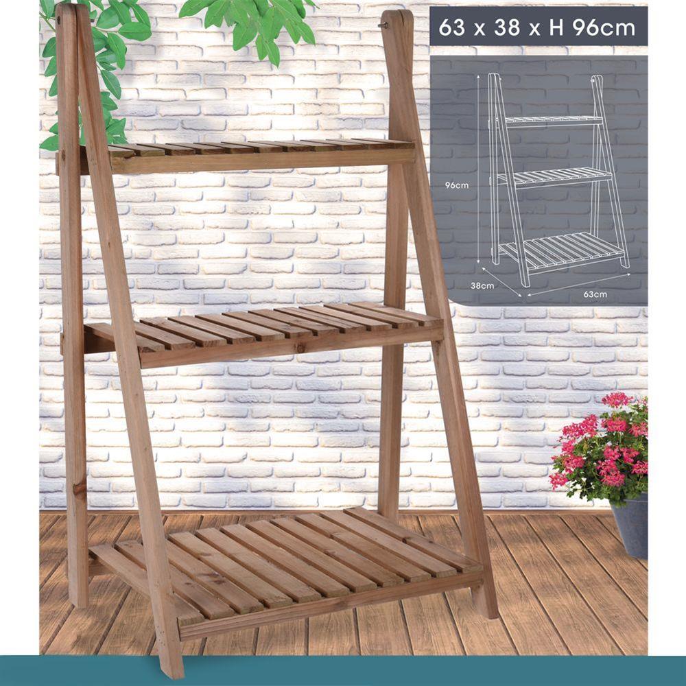 Ανθοστήλη Ξύλινη Φυσική 63x38x96