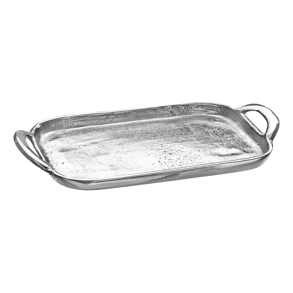 Δίσκος Αλουμινένιος Ασημί 26x15x5