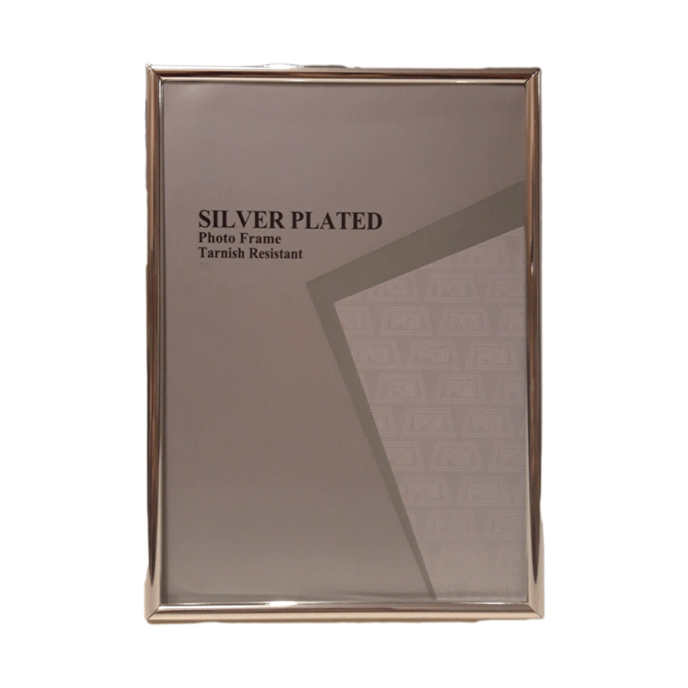 Κορνίζα Επάργυρη Μεταλλική Ασημί 10x15