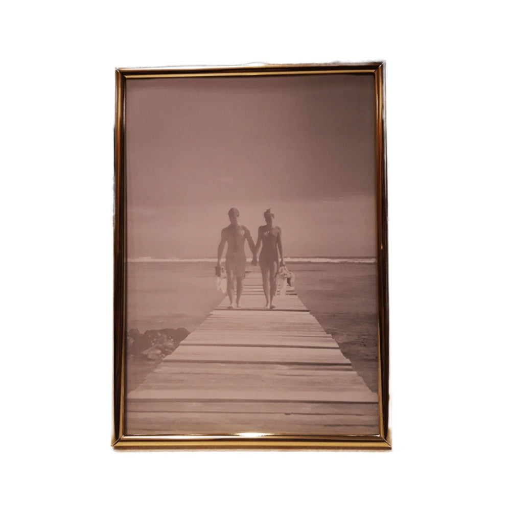 Κορνίζα Επάργυρη Μεταλλική Χρυσή 15x20