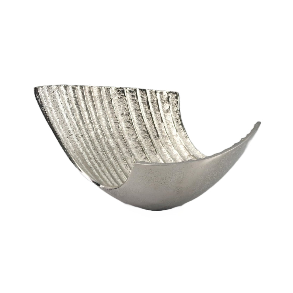 Μπωλ Μεταλλικό Ασημί 25x22x16