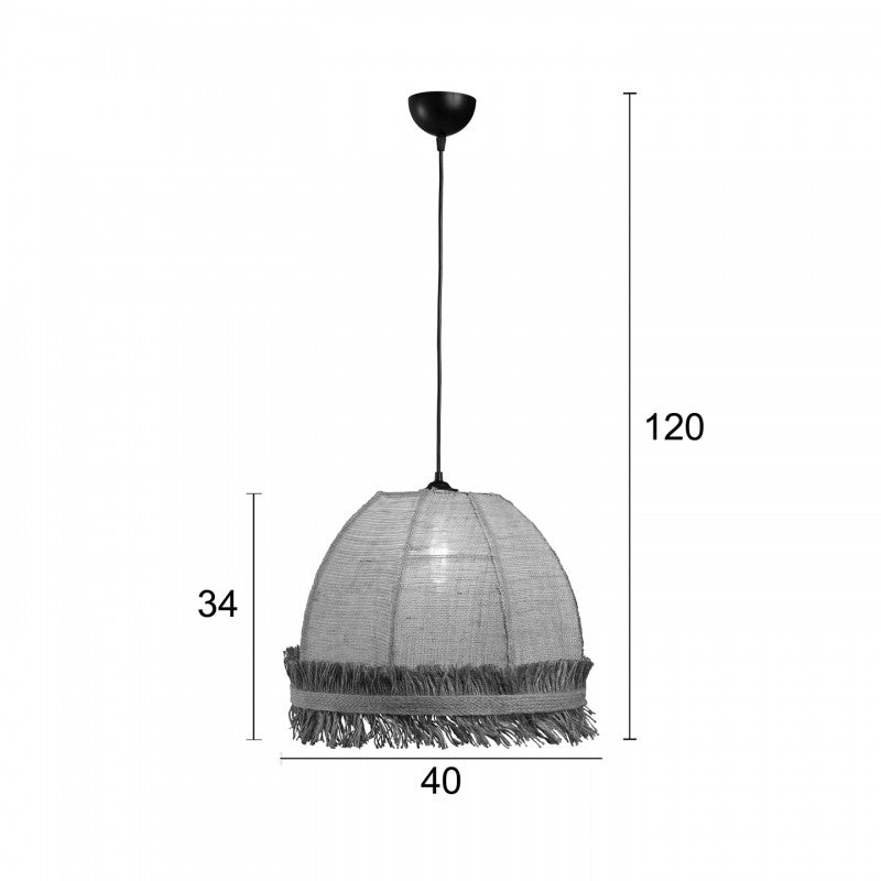Φωτιστικό Μονόφωτο Λινάτσα Natural Ε27 Φ40
