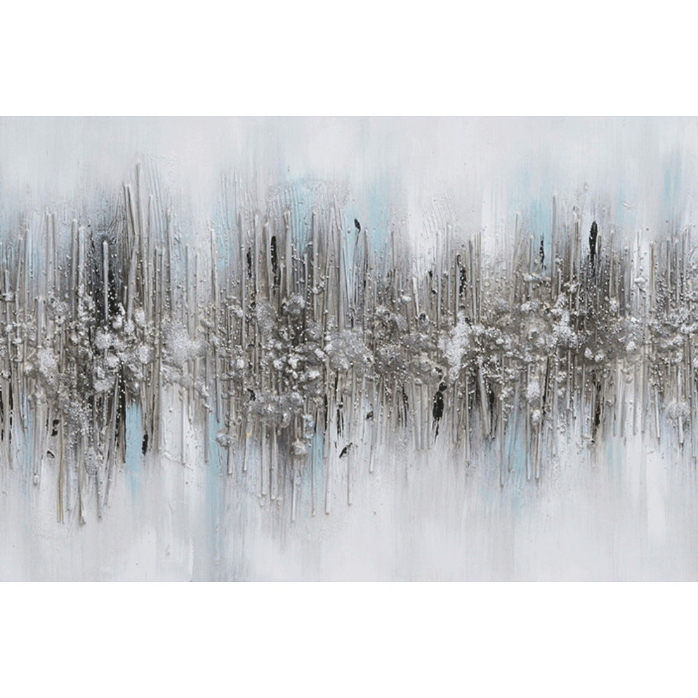 Πίνακας 'Μοντέρνα Τέχνη' Καμβάς Λευκός/Γκρι 90x3x60