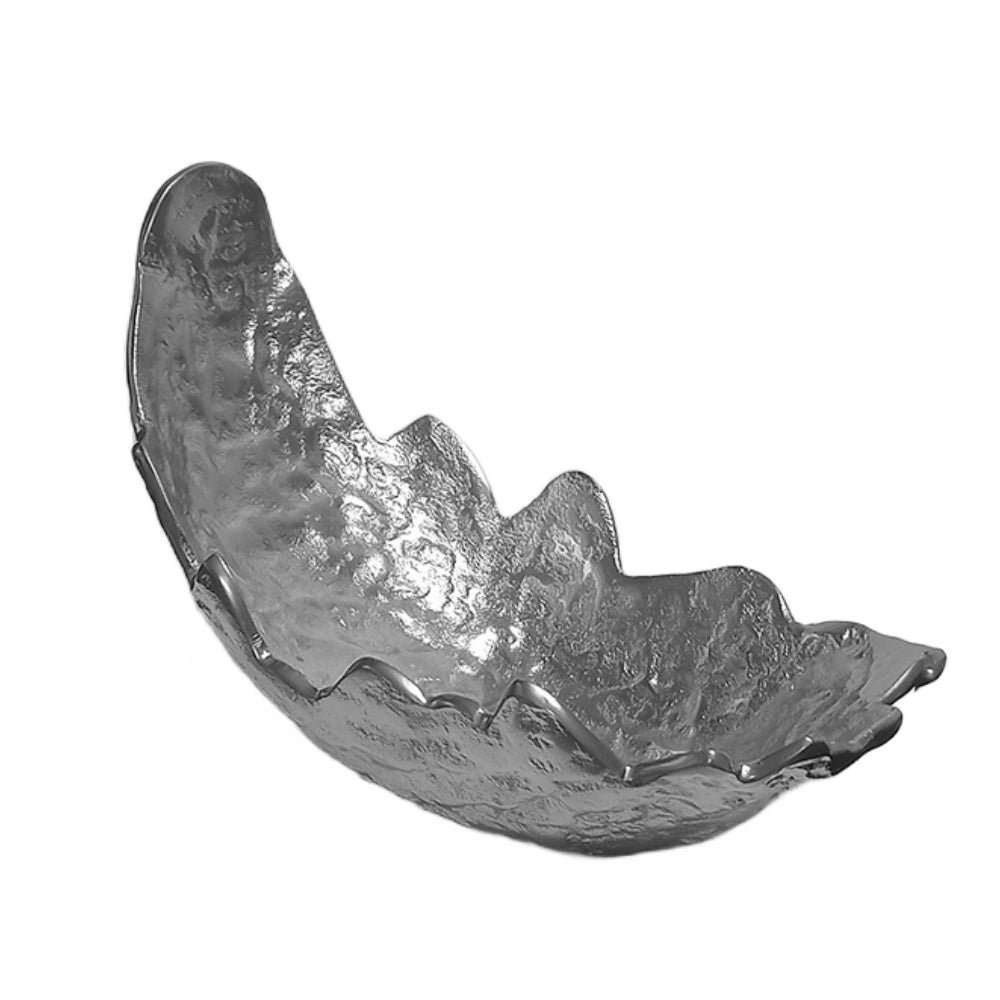 Φρουτιέρα Μεταλλική Ασημί 39x10x19