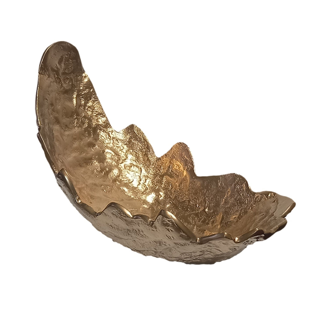 Φρουτιέρα Μεταλλική Χρυσή 39x10x19