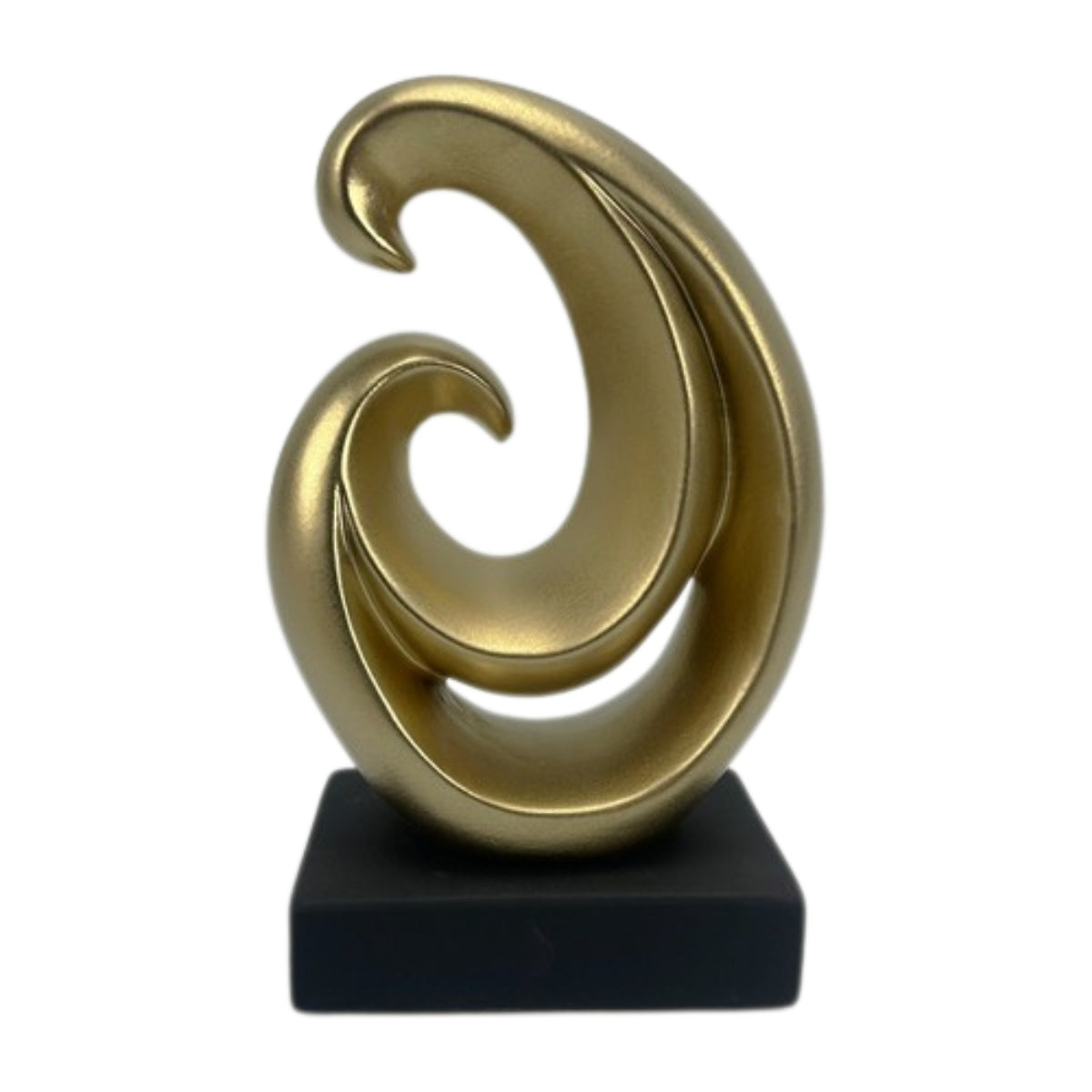 Επιτραπέζιο Διακοσμητικό Κεραμικό/Ξύλινο Χρυσό/Μαύρο 17x8x21