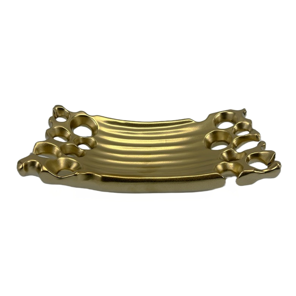 Πιατέλα Κεραμική Χρυσή 35x9x17