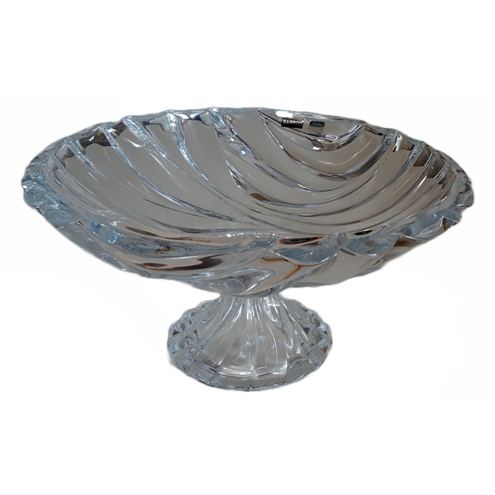 Φρουτιέρα με Πόδι Γυάλινη Διάφανη 32x32x20