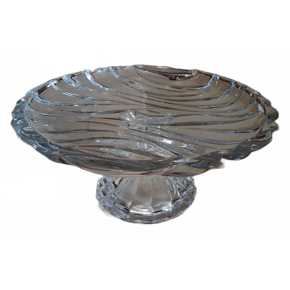 Τουρτιέρα με Πόδι Γυάλινη Διάφανη 33x33x13