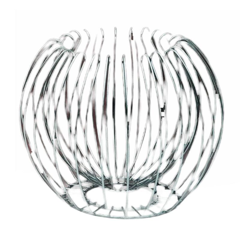 Φρουτιέρα Ανοξείδωτη Ασημί 26x26x32