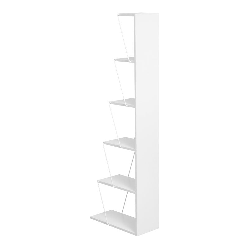 Ραφιέρα Ξύλινη/Μεταλλική Λευκή 50x22x150