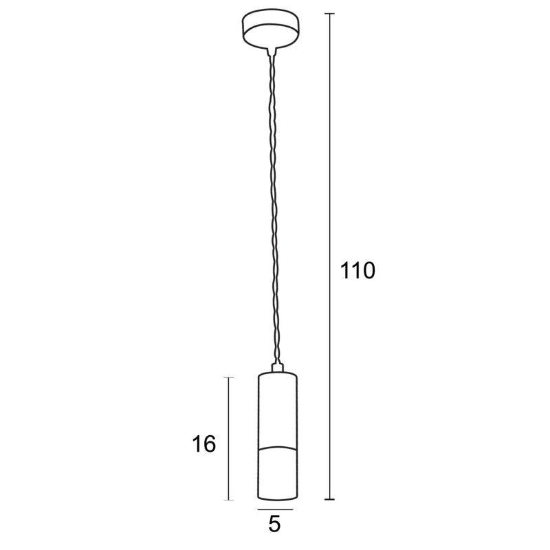 Φωτιστικό Μονόφωτο Αλουμίνιο/Plexi Στρογγυλό G9 Φ5