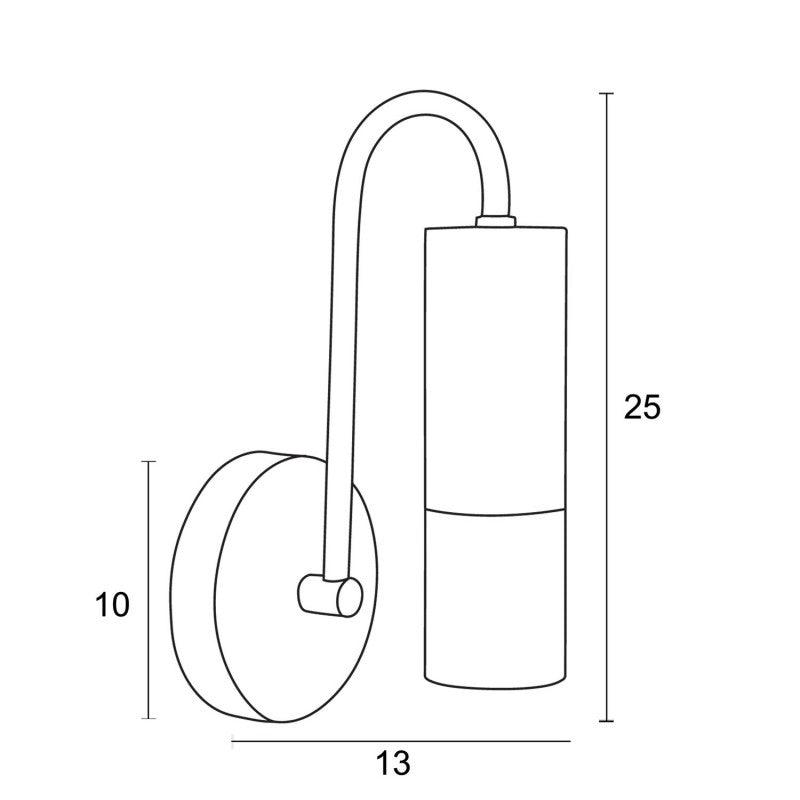 Απλίκα 1φ Αλουμίνιο/Plexi Φ5 G9