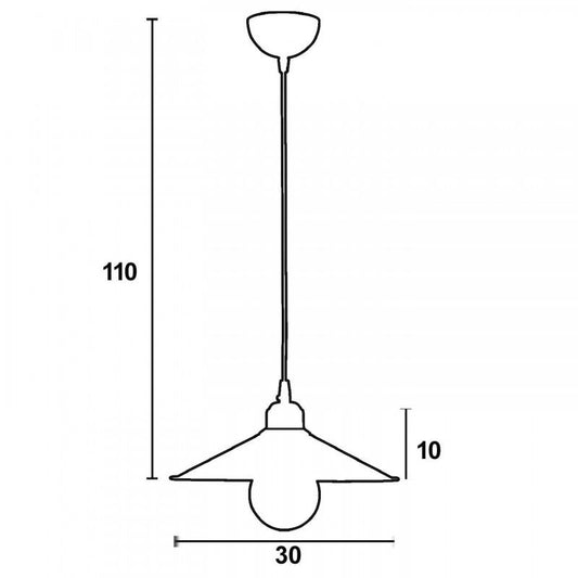 Φωτιστικό Μονόφωτο Αλουμίνιο Μαύρο Ε27 Φ30
