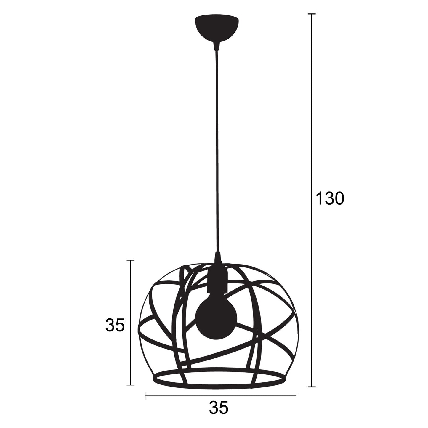 Φωτιστικό Μονόφωτο Παιδικό Μέταλλο Κόκκινο Ε27 Φ35