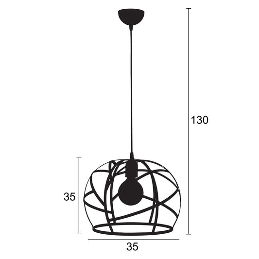 Φωτιστικό Μονόφωτο Παιδικό Μέταλλο Κόκκινο Ε27 Φ35