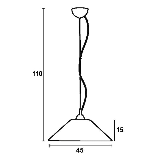 Φωτιστικό Μονόφωτο Γυαλί Λευκό Ε27 Φ45