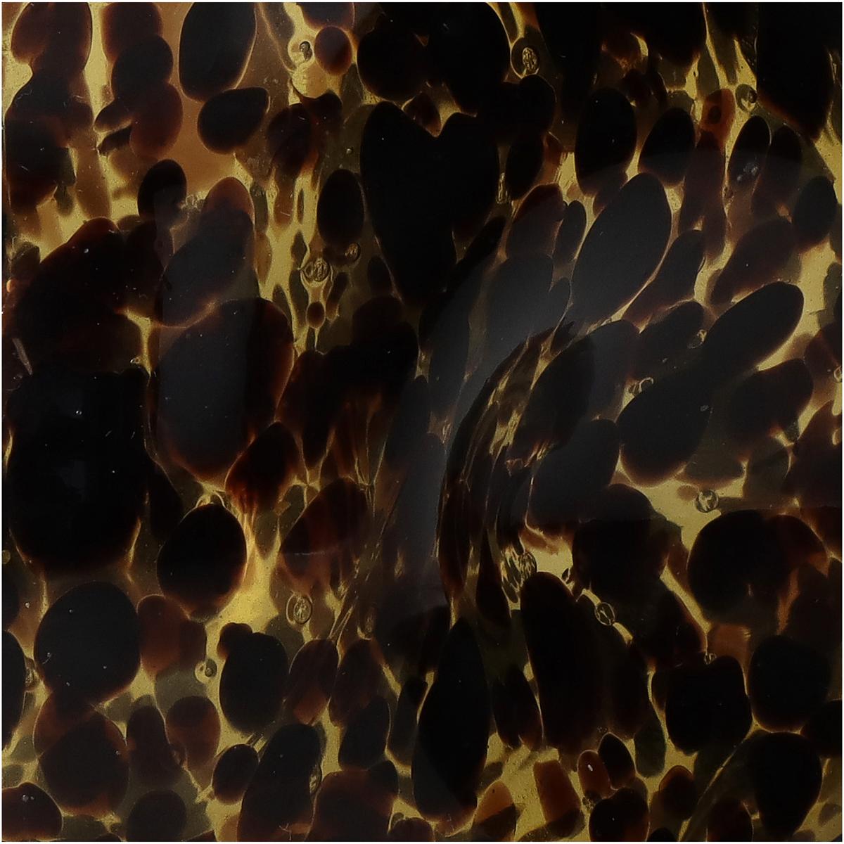 Βάζο Γυάλινο Καφέ/Μελί 15x15x15