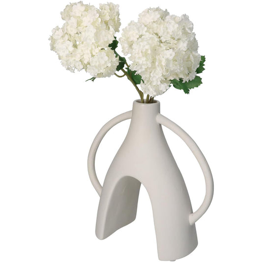 Βάζο Πορσελάνινο Λευκό 20x8x21