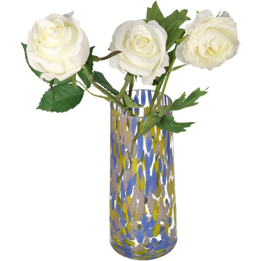 Βάζο Γυάλινο Πολύχρωμο 12x12x25