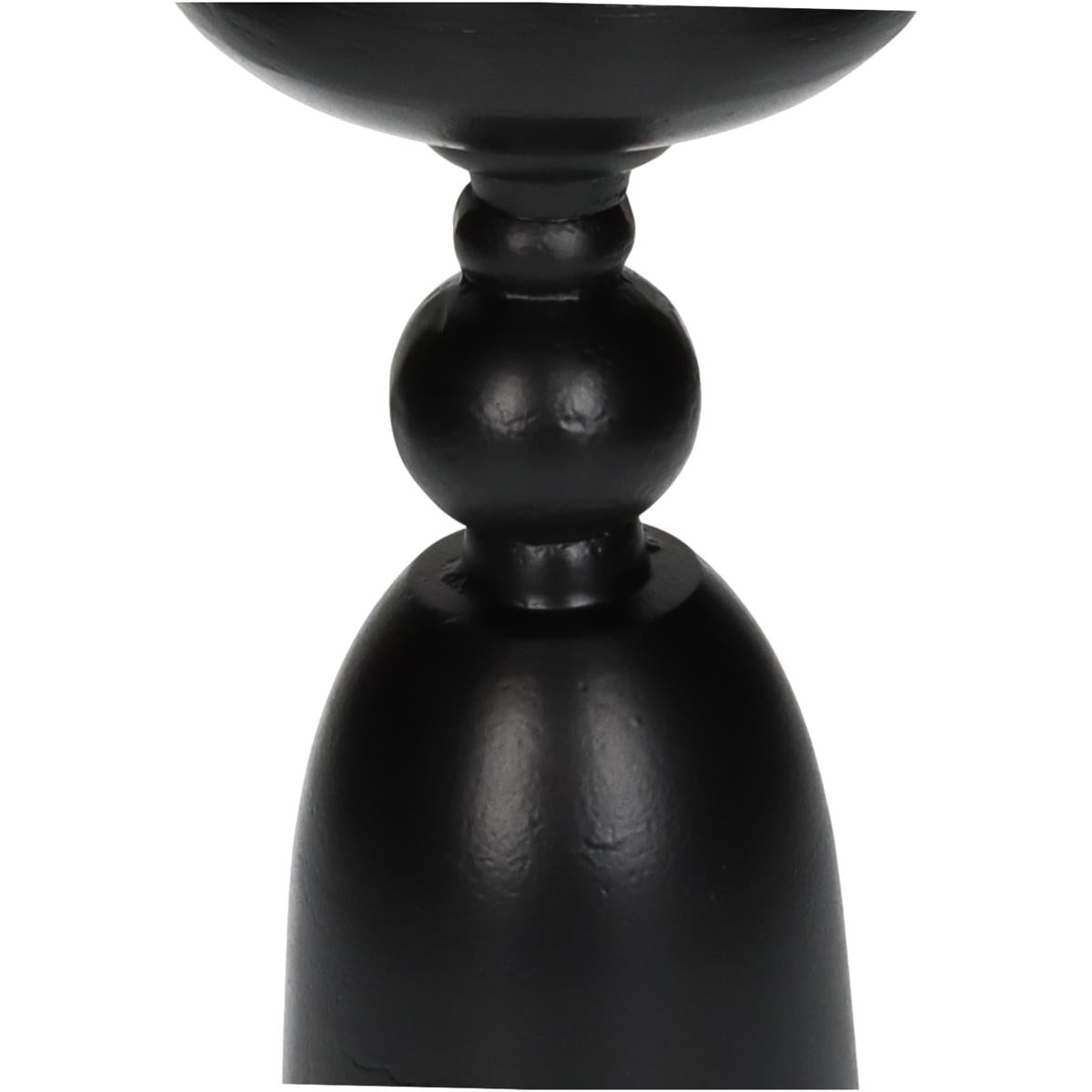 Κηροπήγιο Αλουμινένιο Μαύρο 12x12x26