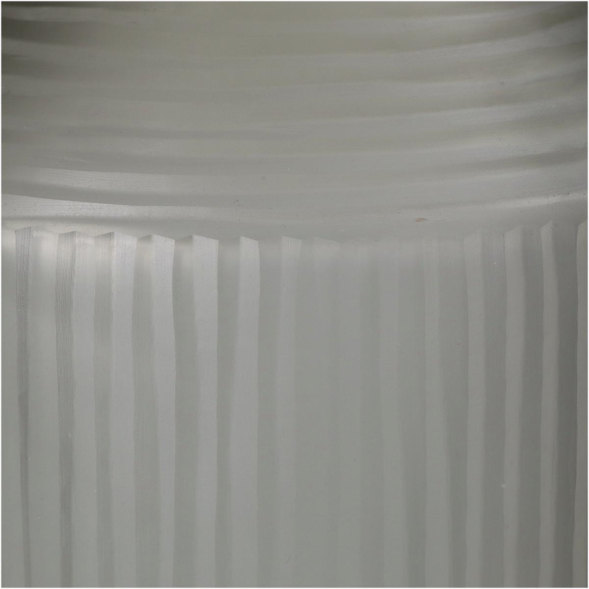 Βάζο Γυάλινο Γκρι 18x18x35