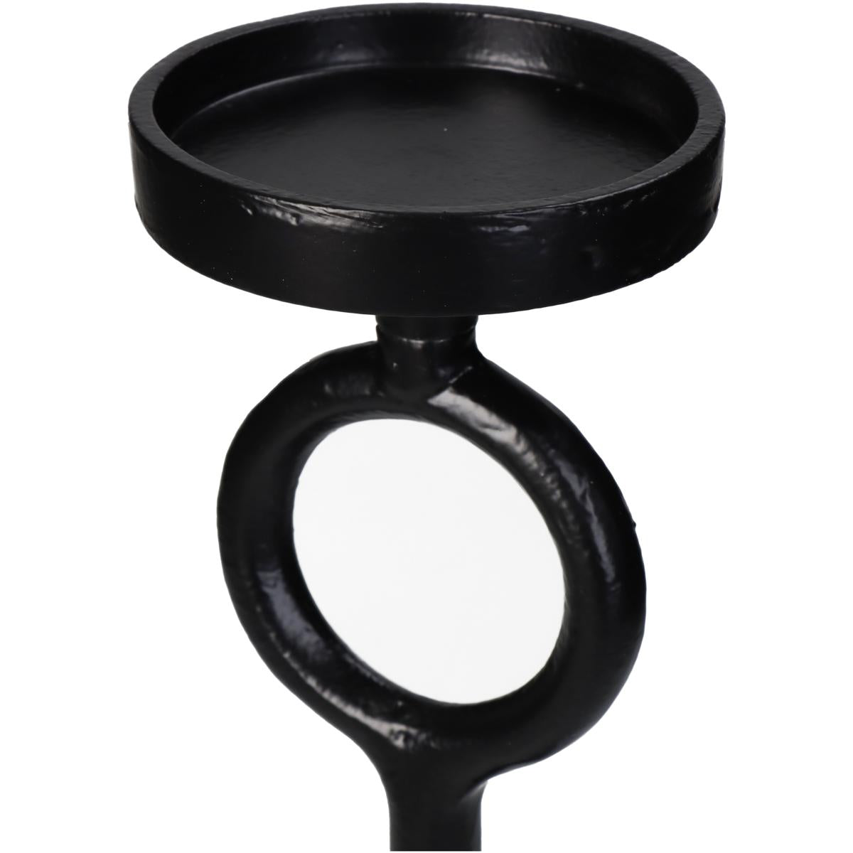 Κηροπήγιο Αλουμινένιο Μαύρο 12x12x30