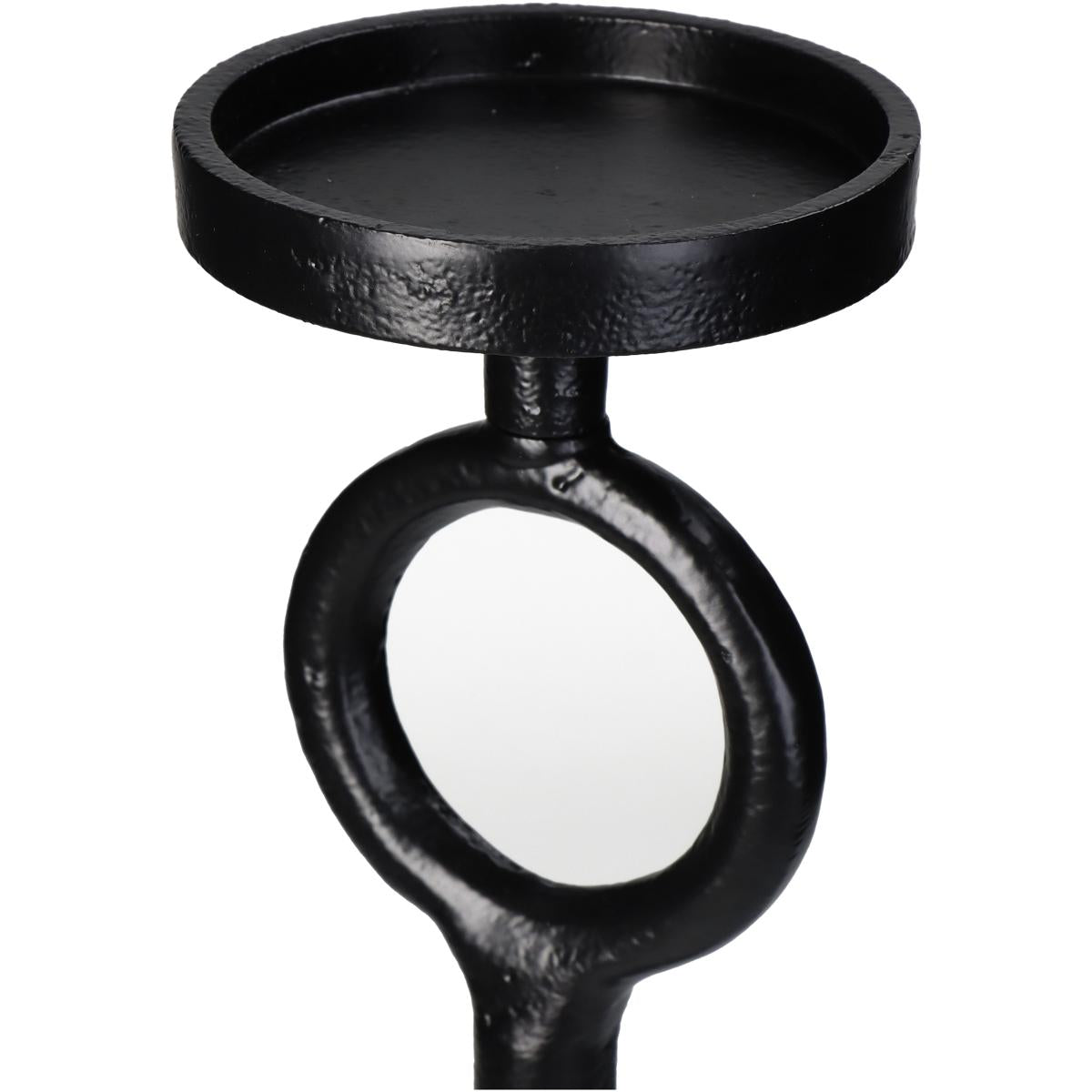 Κηροπήγιο Αλουμινένιο Μαύρο 12x12x41