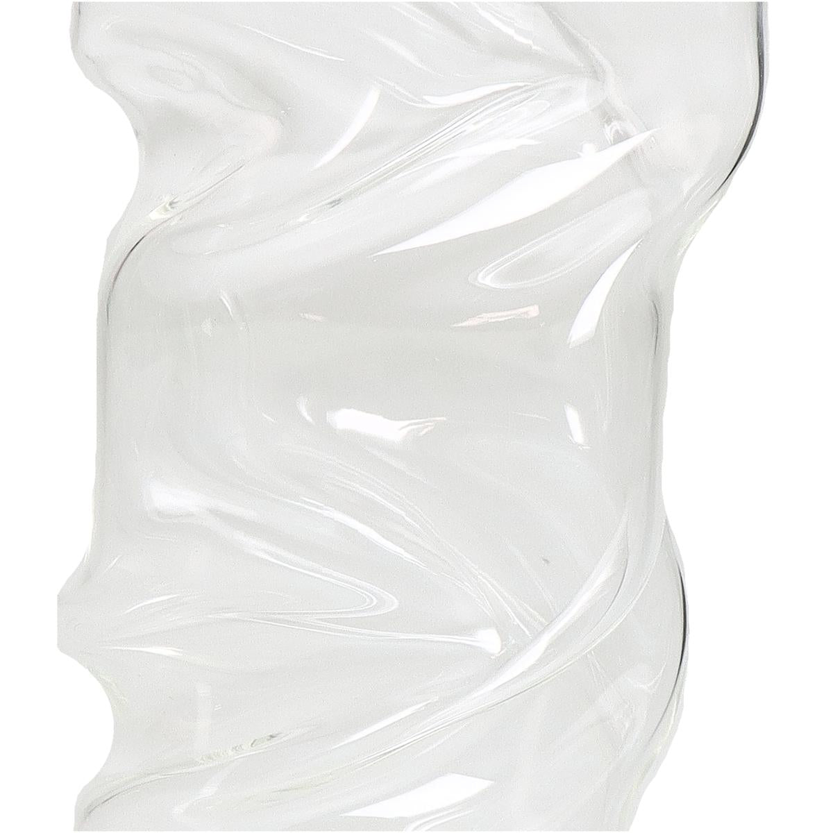 Βάζο Γυάλινο Διάφανο 10x10x25