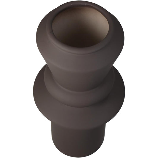 Βάζο Δολομίτη Καφέ 13x13x28