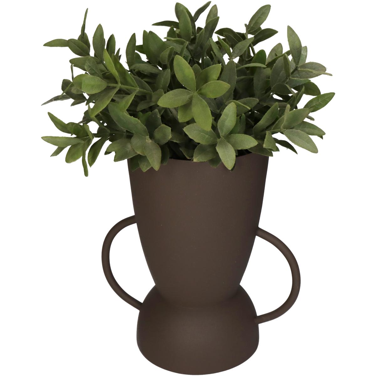 Κασπώ Μεταλλικό Καφέ 20x13x23