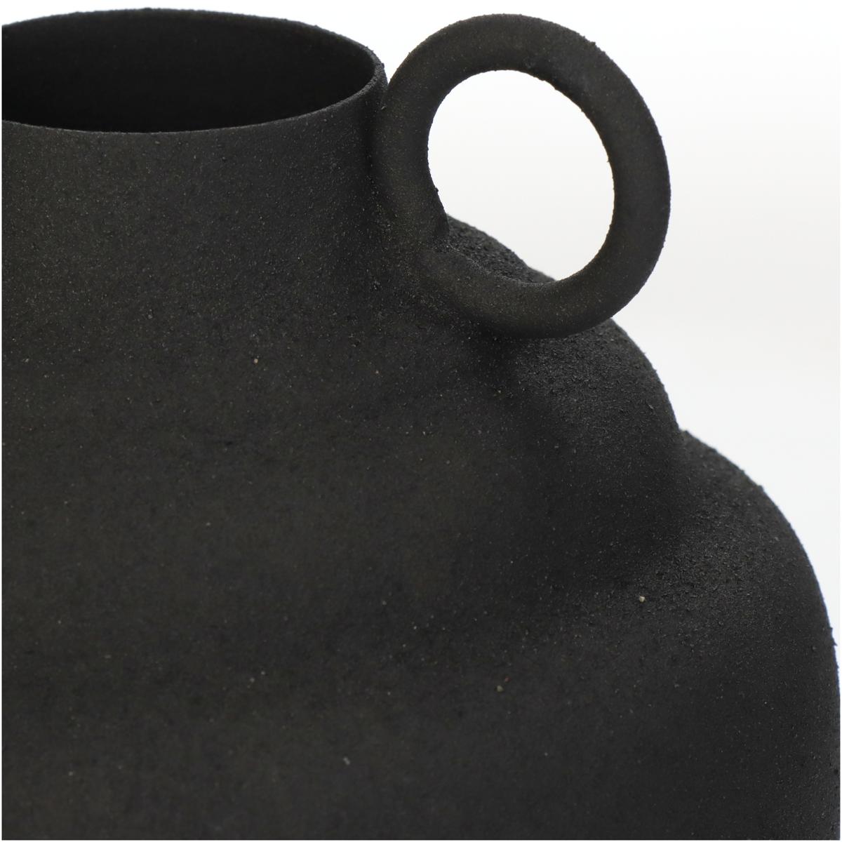 Βάζο Μεταλλικό Μαύρο 13x13x20