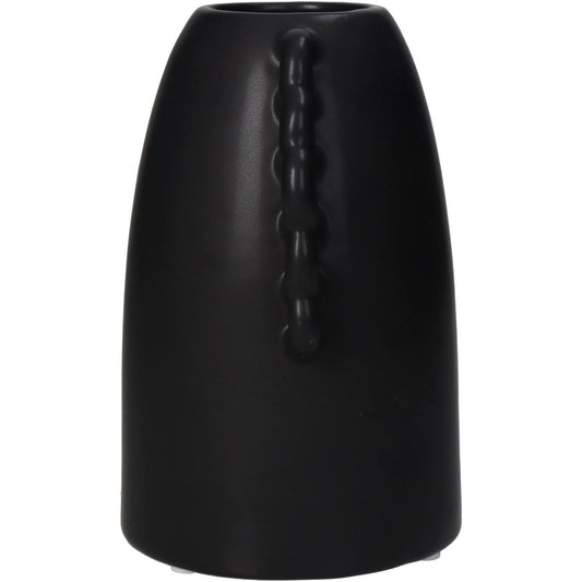 Βάζο Κεραμικό Μαύρο 14x11x17