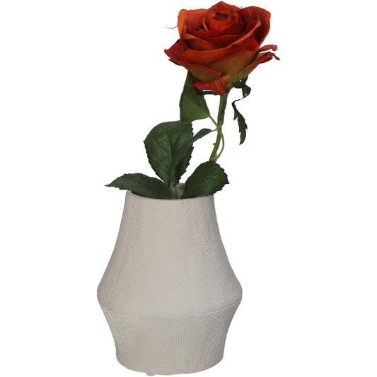 Βάζο Πορσελάνινο Λευκό 13x13x15