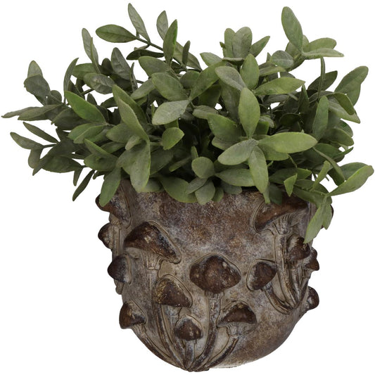 Κασπώ 'Μανιτάρια' Τσιμεντένιο Αντικέ Καφέ 19x19x15